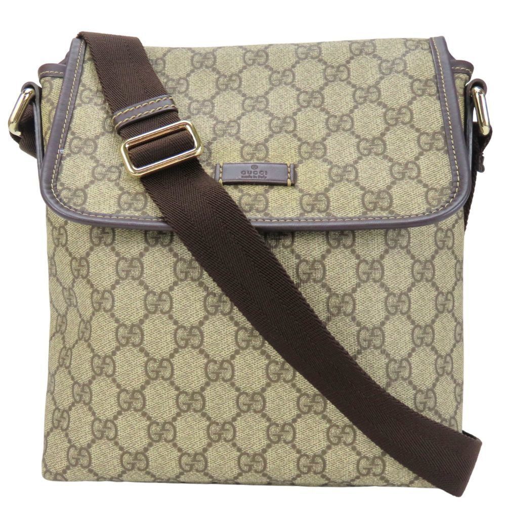 GUCCI Brown Leather Shoulder Bag